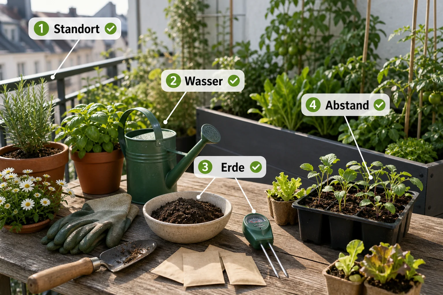 Infografik: Praktische Checkliste - Anfängerfehler Garten Vermeiden: Anleitung, Tipps und häufige Fehler