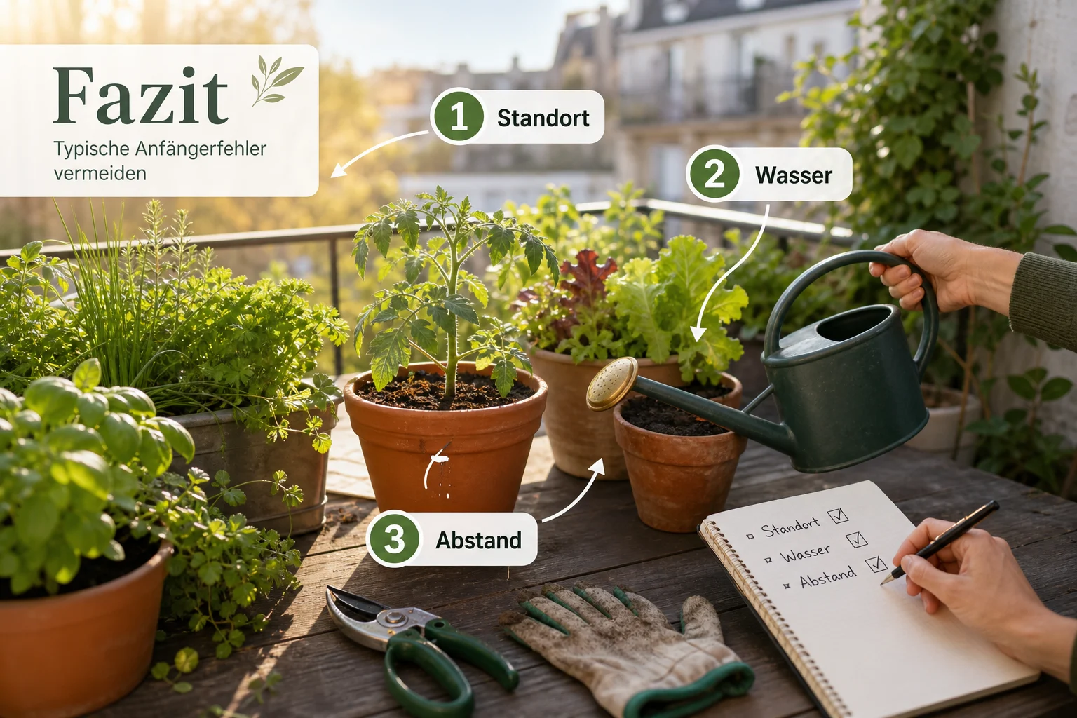 Infografik: Fazit - Anfängerfehler Garten Vermeiden: Anleitung, Tipps und häufige Fehler