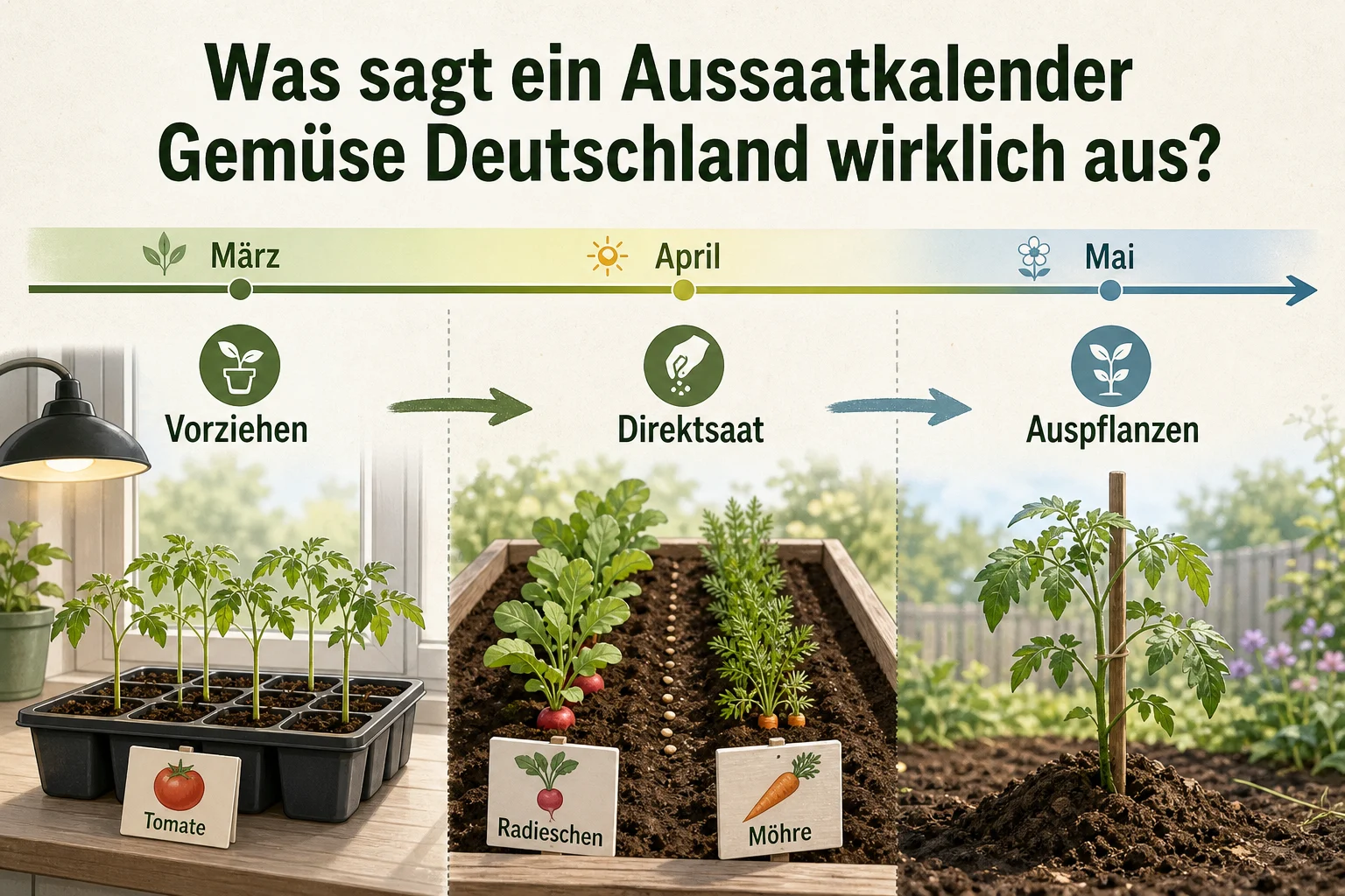 Infografik: Was sagt ein aussaatkalender gemüse deutschland wirklich aus? - Aussaatkalender Gemüse Deutschland: Anleitung, Tipps und häufige Fehler