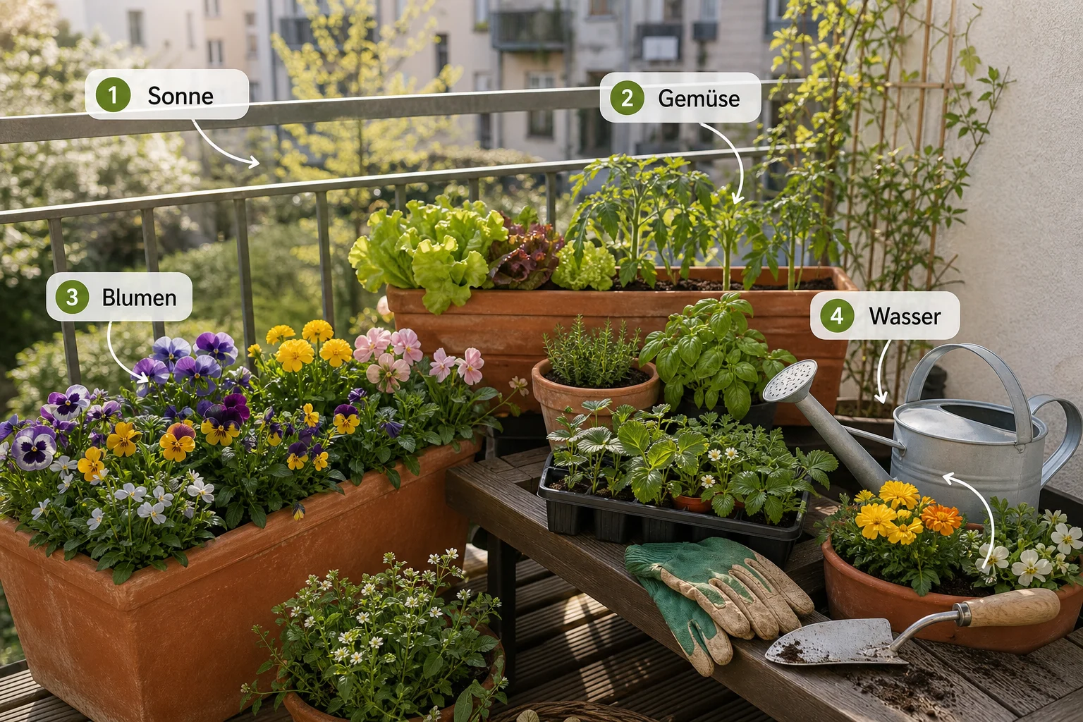 Infografik: Einführung: Was Sie zu balkon frühling bepflanzen blumen gemüse wissen sollten - Balkon Frühling Bepflanzen Blumen Gemüse: Anleitung, Tipps und häufige Fehler