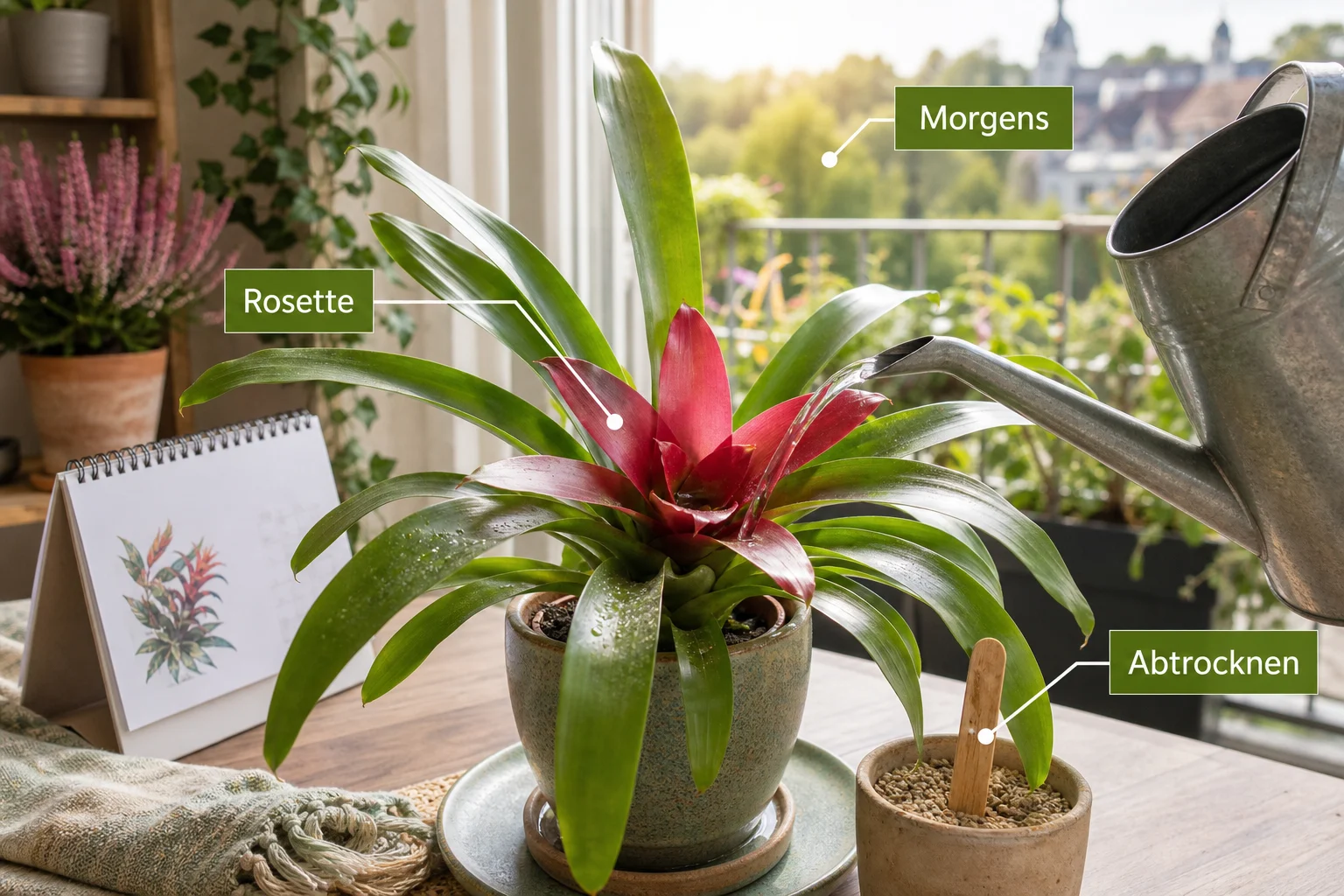 Erklärbild: Pflege, Timing und saisonale Besonderheiten - Bromelien Pflege Standort Gießen: Anleitung, Tipps und häufige Fehler