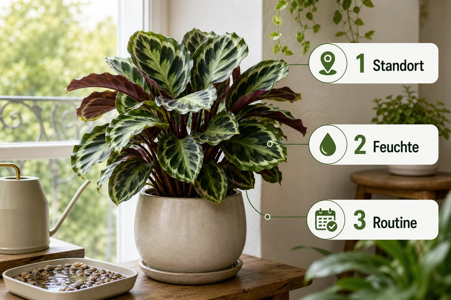 Infografik: Fazit und nächste Schritte - Calathea Pflege Luftfeuchtigkeit Standort: Anleitung, Tipps und häufige Fehler