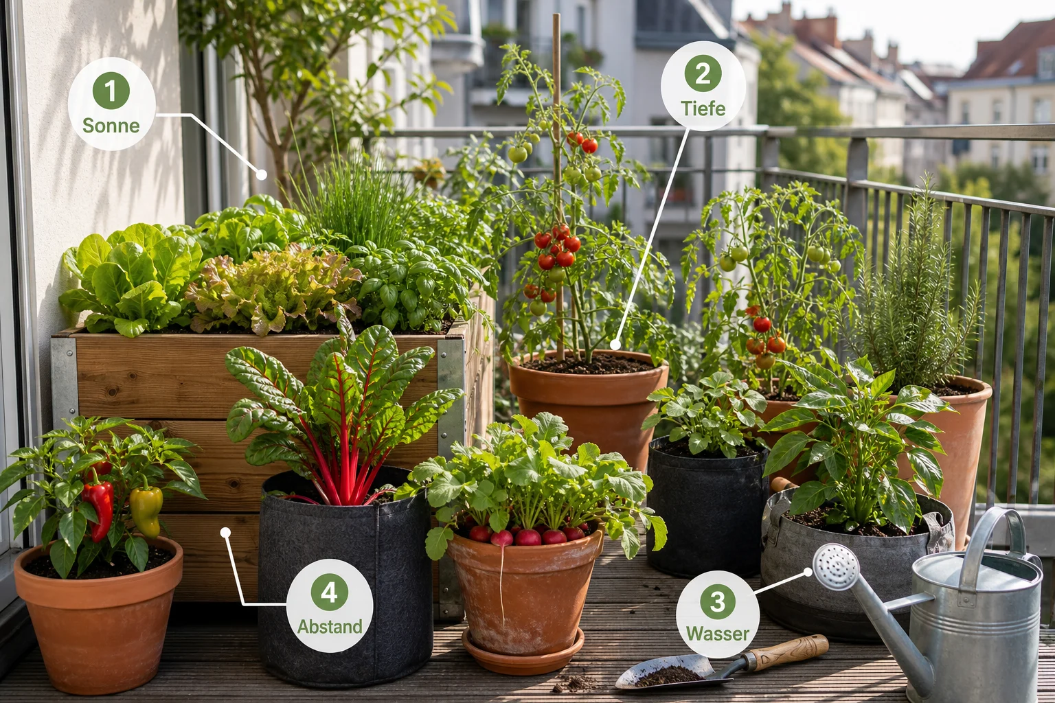Infografik: Einführung: Was Sie zu container gardening balkon gemüse liste wissen sollten - Container Gardening Balkon Gemüse Liste: Anleitung, Tipps und häufige Fehler