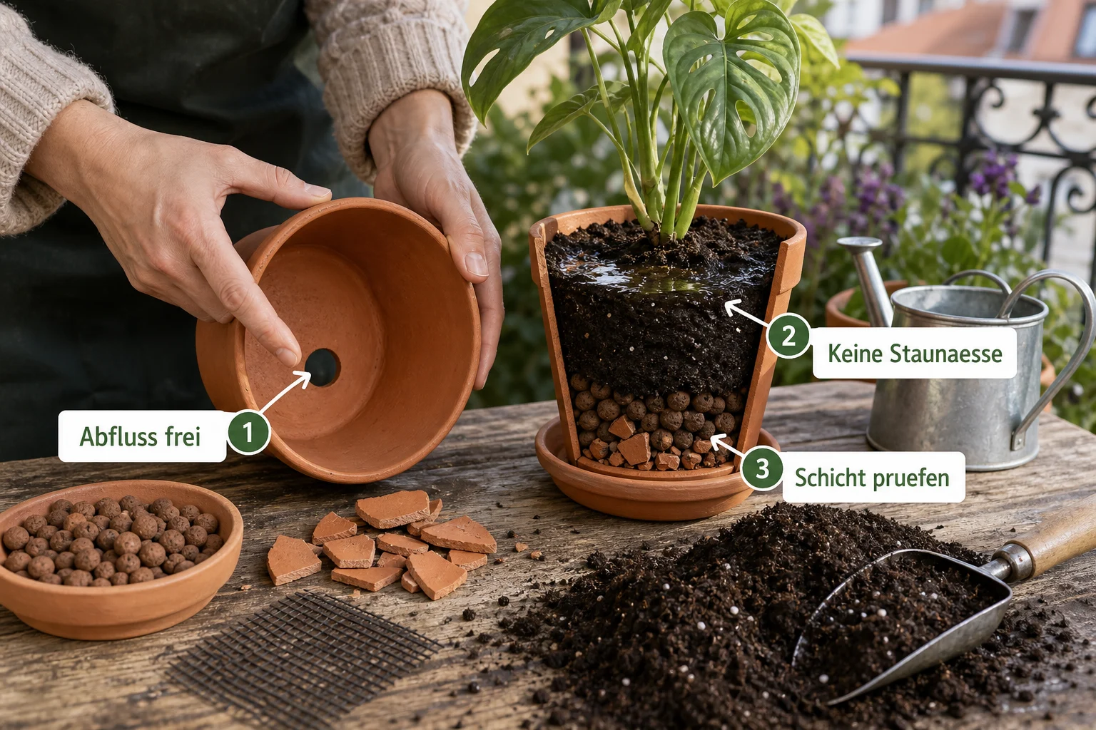 Erklärbild: Häufige Fehler und wie Sie sie vermeiden - Drainage Topf Anlegen Wichtig: Anleitung, Tipps und häufige Fehler