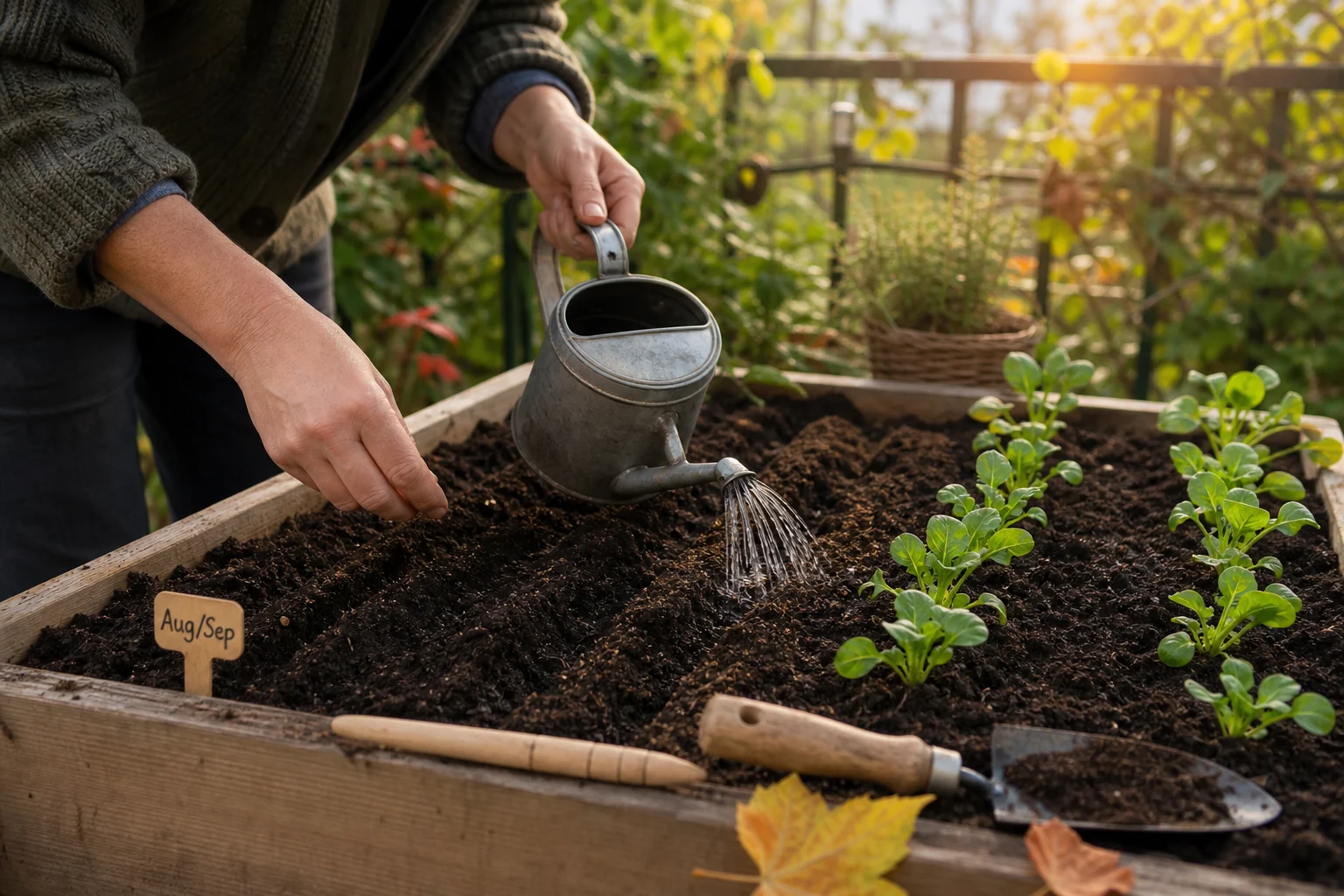 Foto: Was Sie zu Feldsalat anbauen Herbst Winter im August und September wissen sollten - Feldsalat anbauen Herbst Winter: Anleitung, Tipps und häufige Fehler