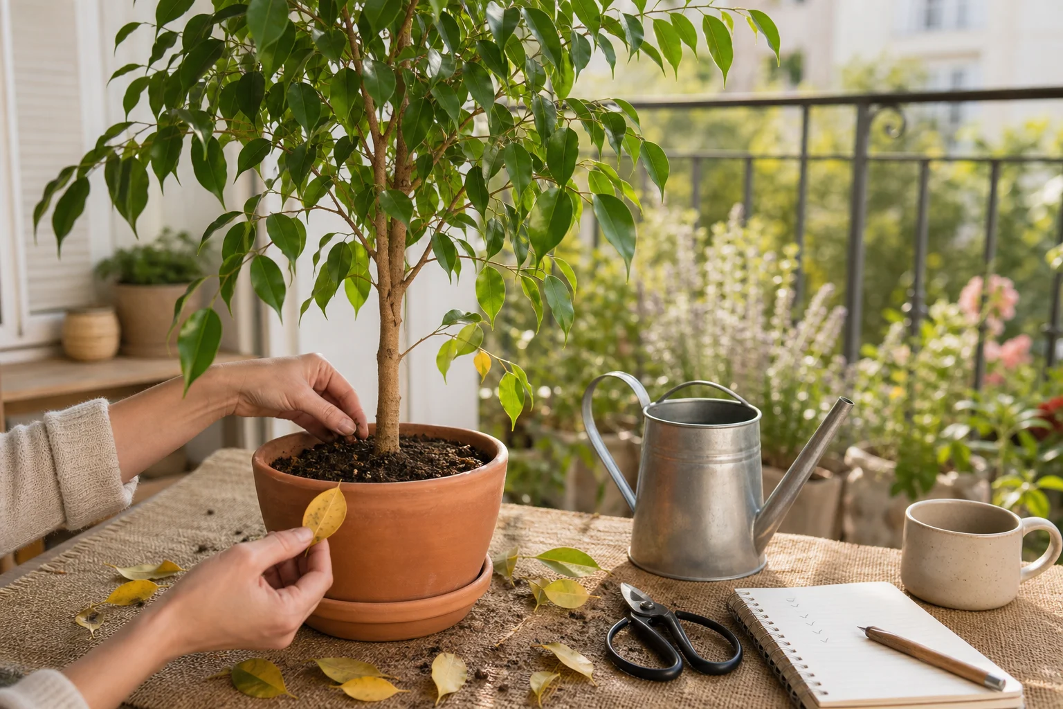 Foto: Einführung - Ficus benjamini pflege blätter fallen Ratgeber