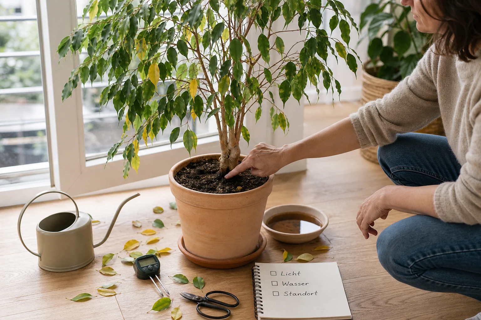 Foto: Praktische Umsetzung - Ficus benjamini pflege blätter fallen Ratgeber
