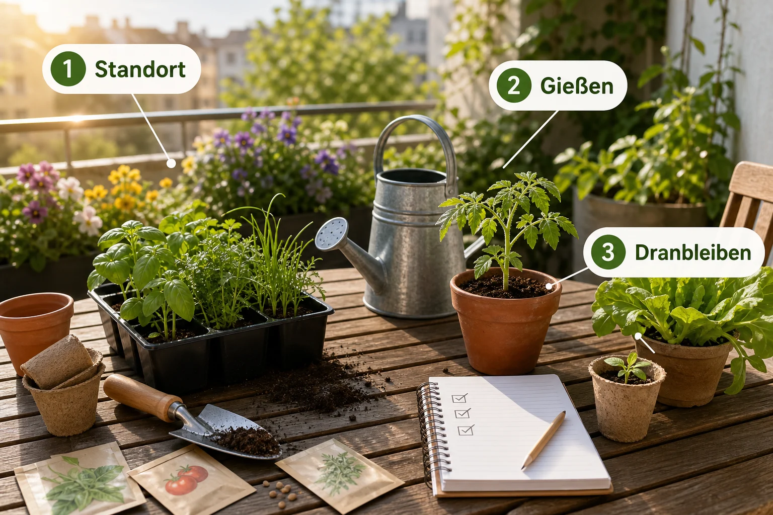 Infografik: Fazit - Garten Anfänger Tipps Erste Schritte: Schritt-für-Schritt erklärt
