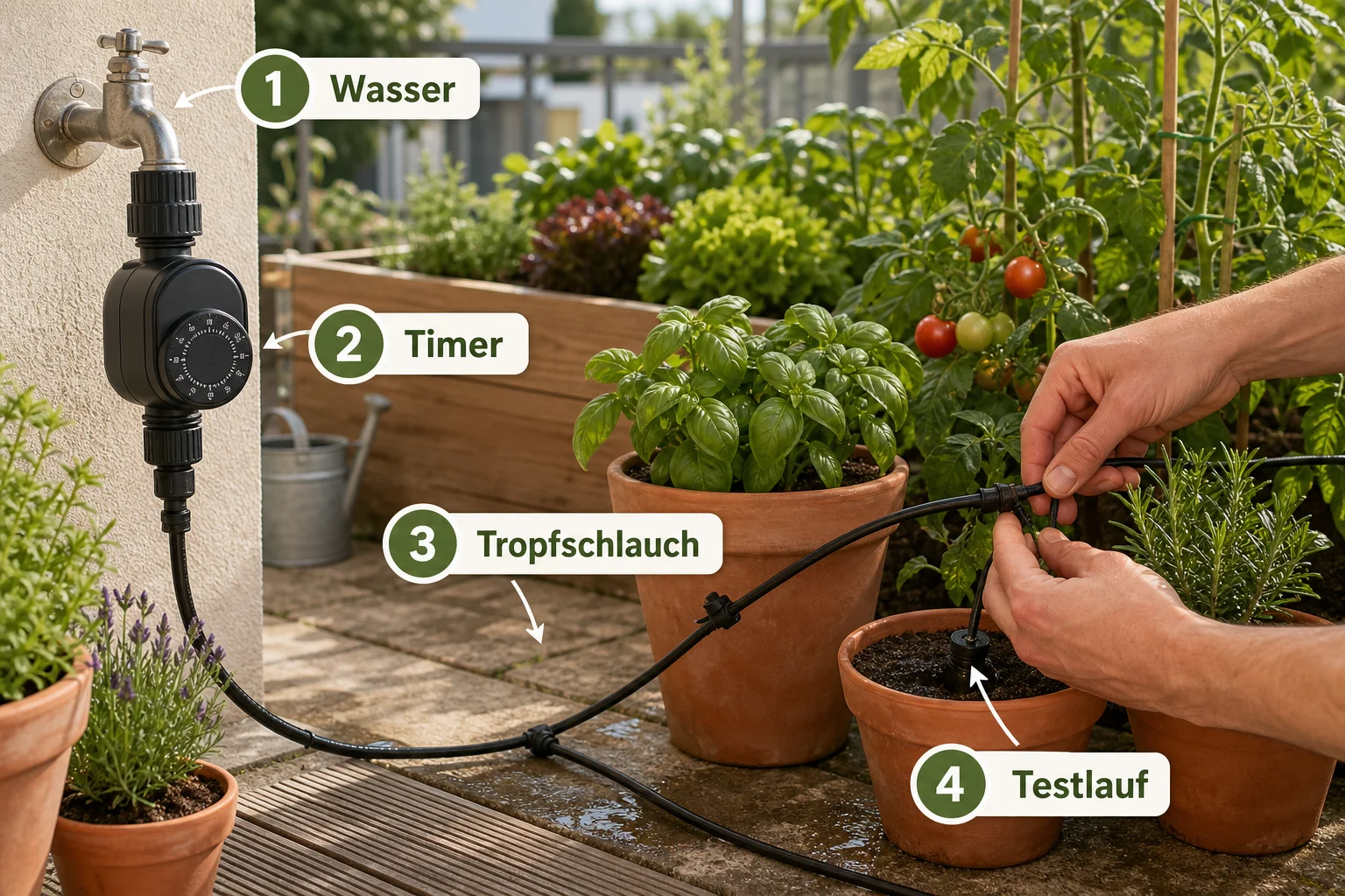 Infografik: Schritt-für-Schritt-Anleitung - Garten Bewässerung Automatisch Günstig: Anleitung, Tipps und häufige Fehler