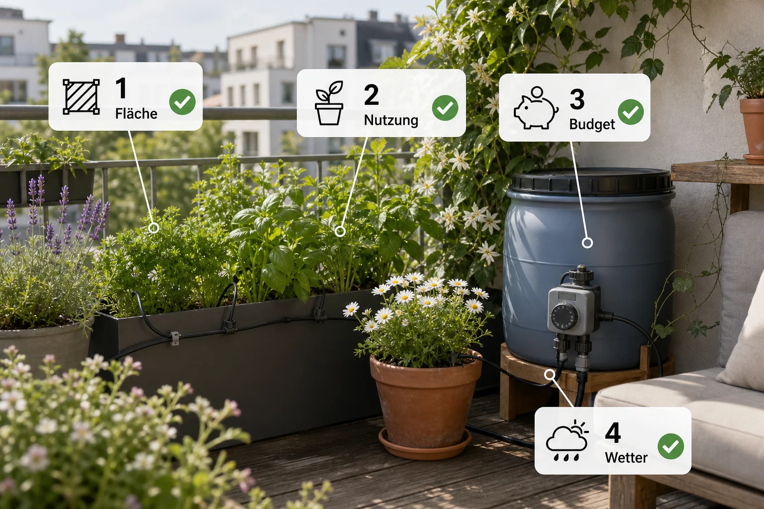 Infografik: Checkliste vor der Umsetzung - Garten Bewässerung Automatisch Günstig: Anleitung, Tipps und häufige Fehler