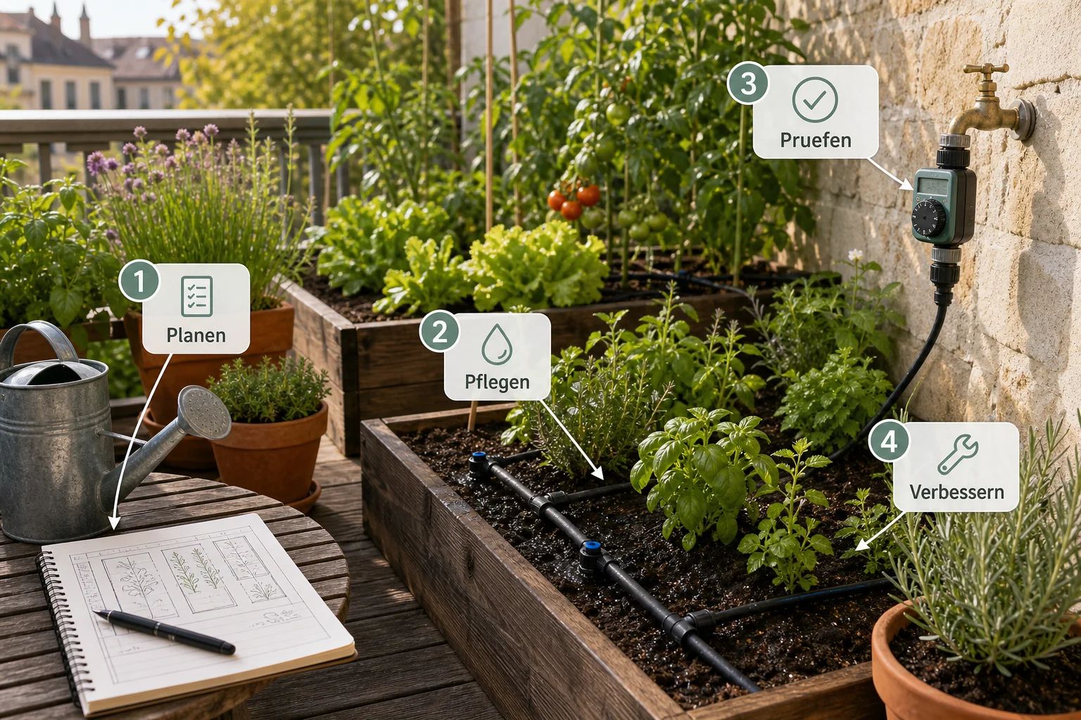 Infografik: Fazit und nächste Schritte - Garten Bewässerung Automatisch Günstig: Anleitung, Tipps und häufige Fehler