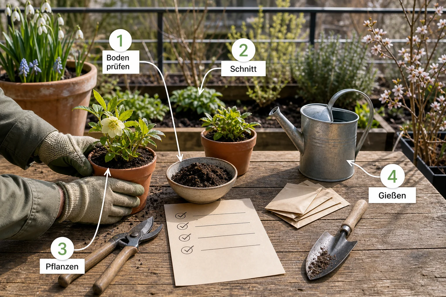 Infografik: Fazit - Garten Frühling Checkliste Arbeiten: praktische Checkliste