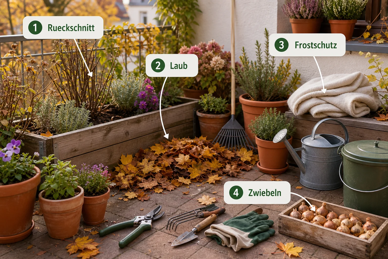 Infografik: Praktische Checkliste - Garten Herbst Vorbereiten Checkliste: praktische Checkliste