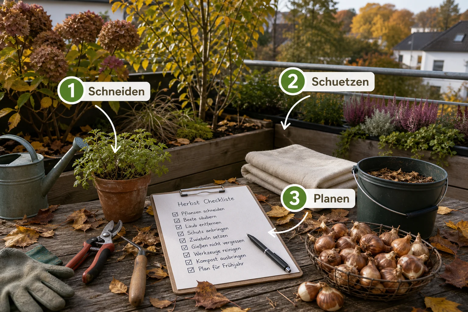Infografik: Fazit - Garten Herbst Vorbereiten Checkliste: praktische Checkliste