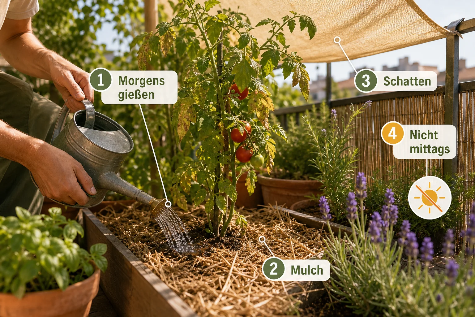 Infografik: Fazit - Garten Sommer Pflege Hitze: Anleitung, Tipps und häufige Fehler