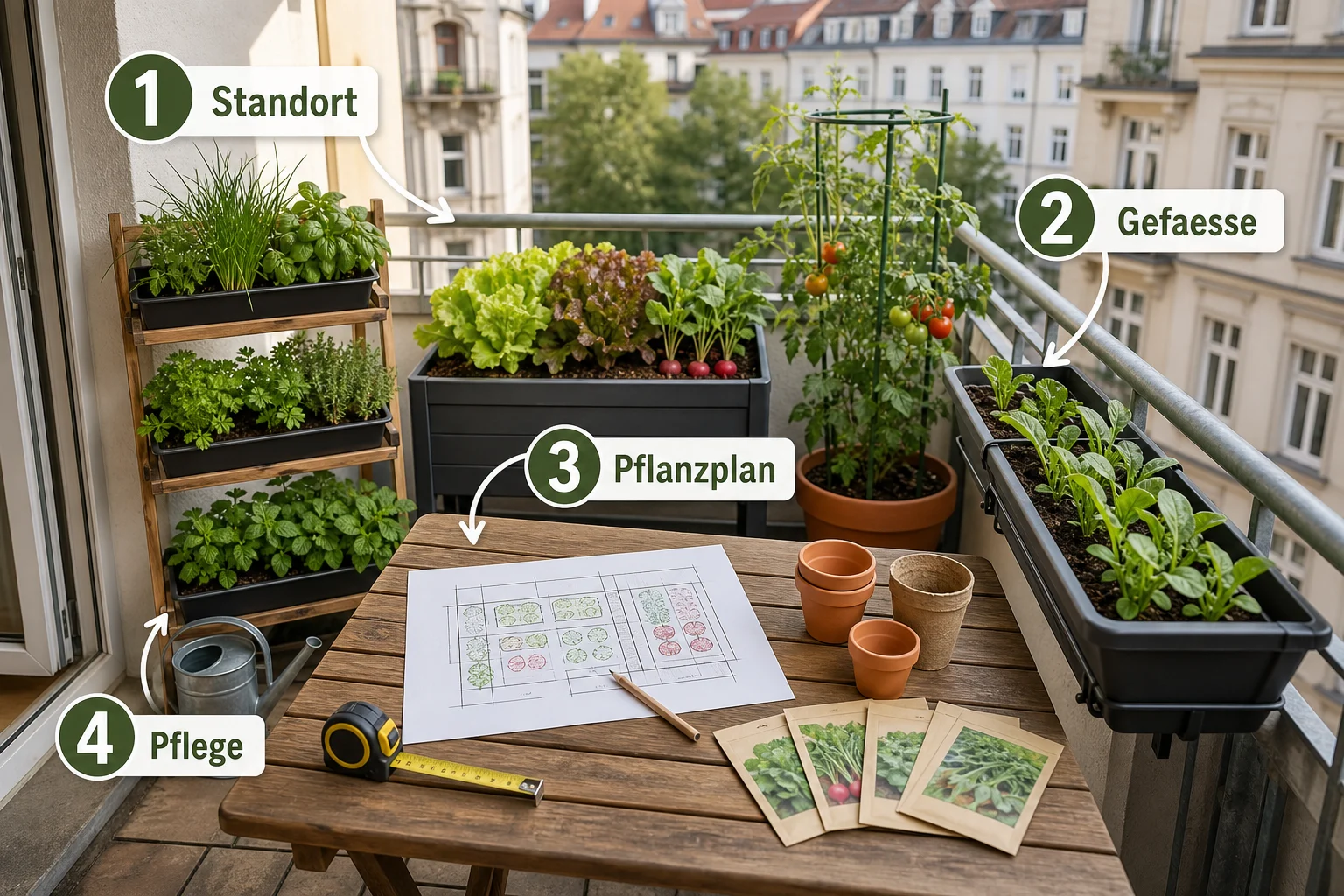 Infografik: Schritt-für-Schritt-Anleitung - Gemüse Anbauen Kleine Fläche Planen: Anleitung, Tipps und häufige Fehler
