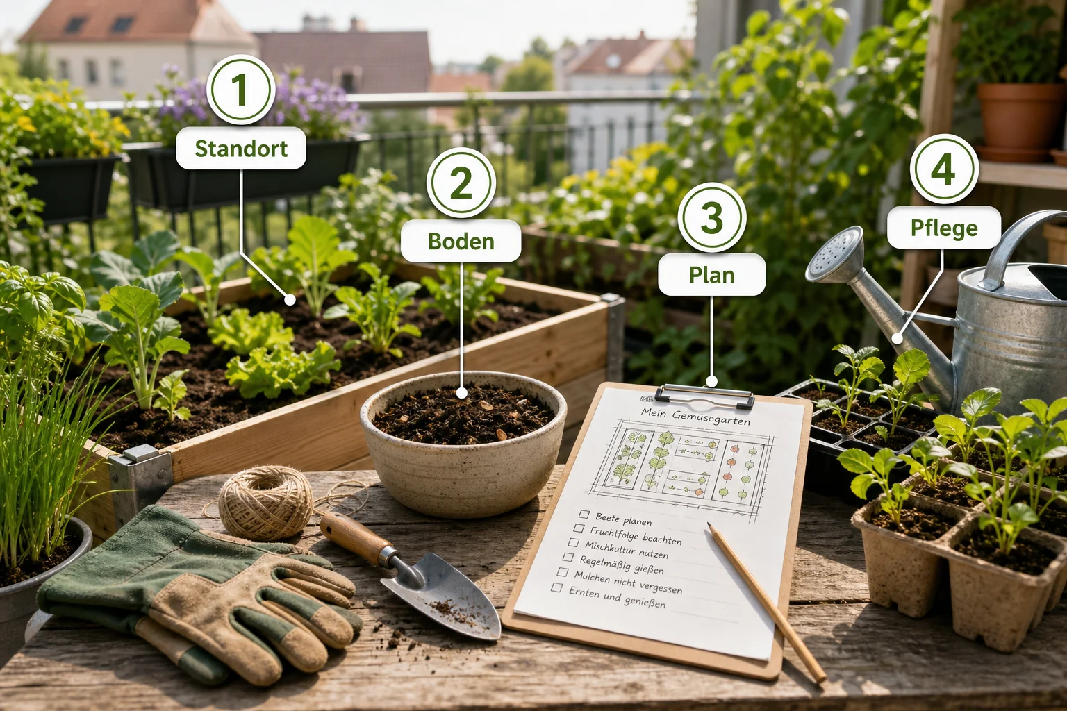 Infografik: Praktische Checkliste - Gemüsegarten Anlegen Anfänger Plan: Anleitung, Tipps und häufige Fehler