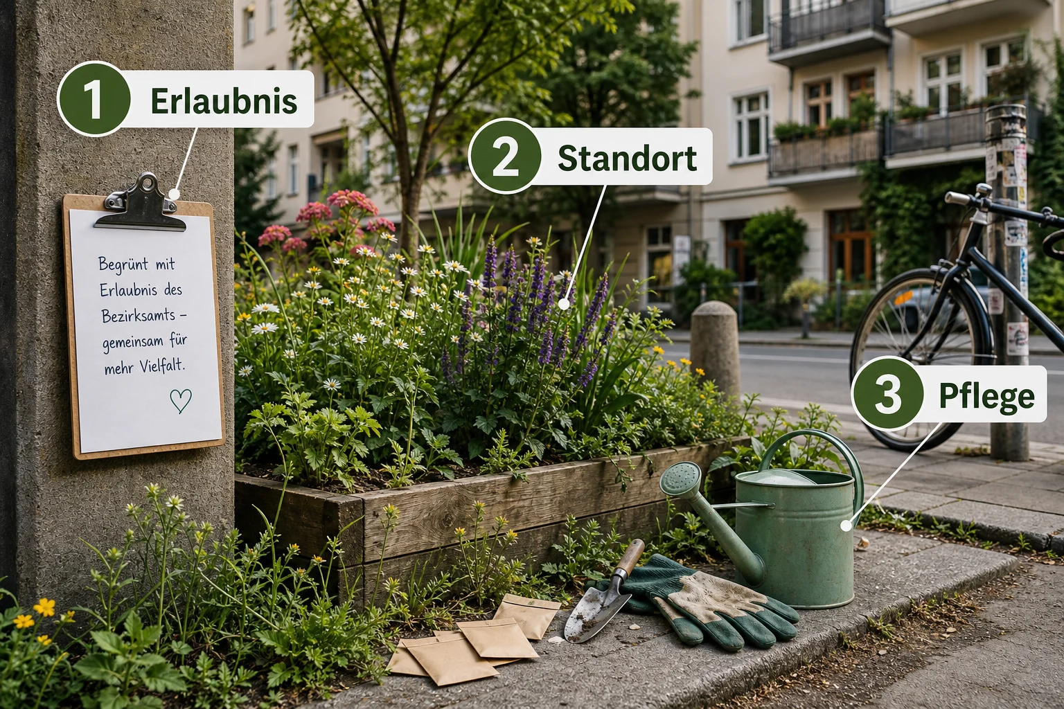 Infografik: Fazit - Guerilla Gardening Deutschland Legal Tipps: Anleitung, Tipps und häufige Fehler