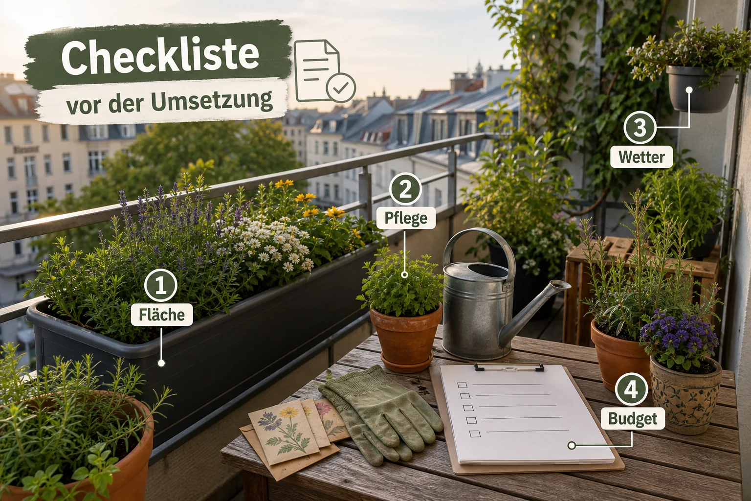 Infografik: Checkliste vor der Umsetzung - Guerilla Gardening Deutschland Legal Tipps: Anleitung, Tipps und häufige Fehler