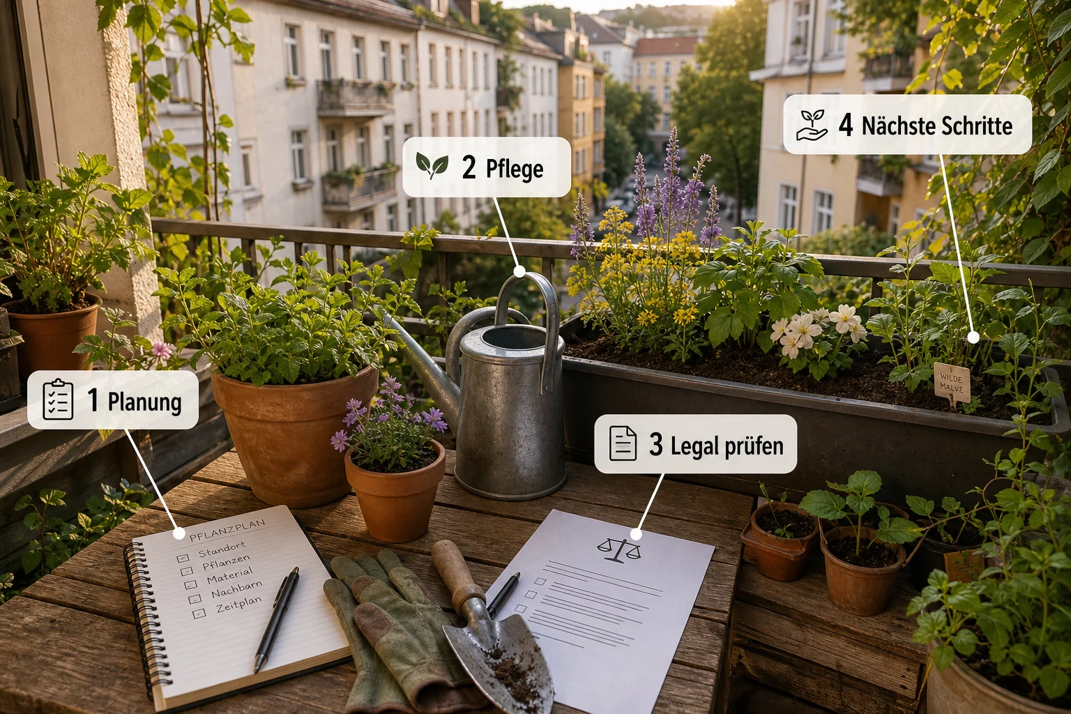 Infografik: Fazit und nächste Schritte - Guerilla Gardening Deutschland Legal Tipps: Anleitung, Tipps und häufige Fehler