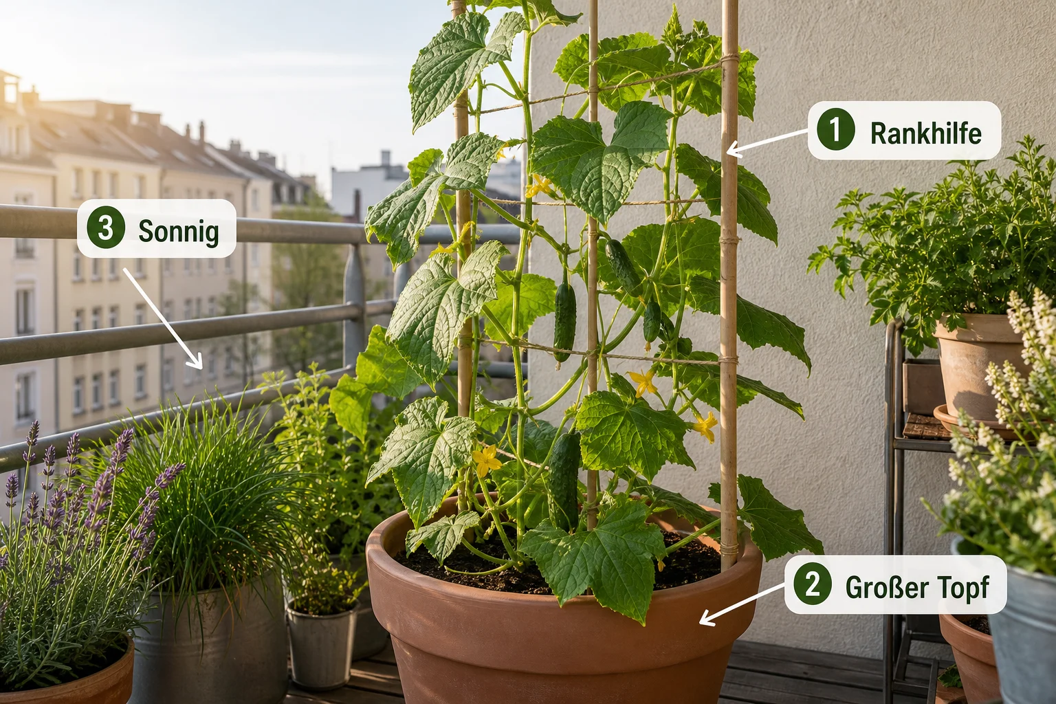 Infografik: Einführung: Was Sie zu gurken balkon anbauen rankhilfe topf wissen sollten - Gurken Balkon Anbauen Rankhilfe Topf: Anleitung, Tipps und häufige Fehler