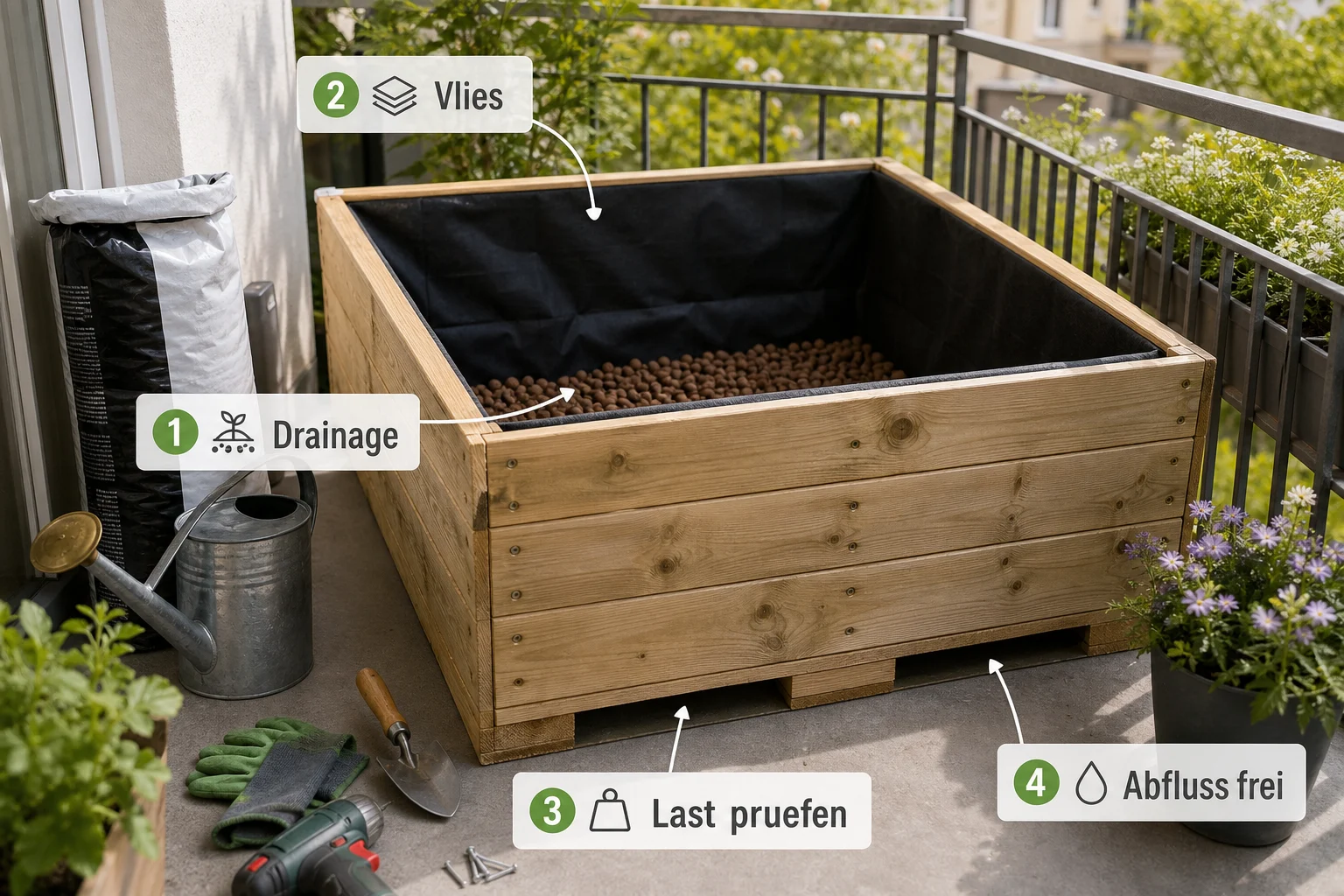 Infografik: Häufige Fehler und wie Sie sie vermeiden - Hochbeet Balkon Selber Bauen Anleitung: Schritt-für-Schritt erklärt