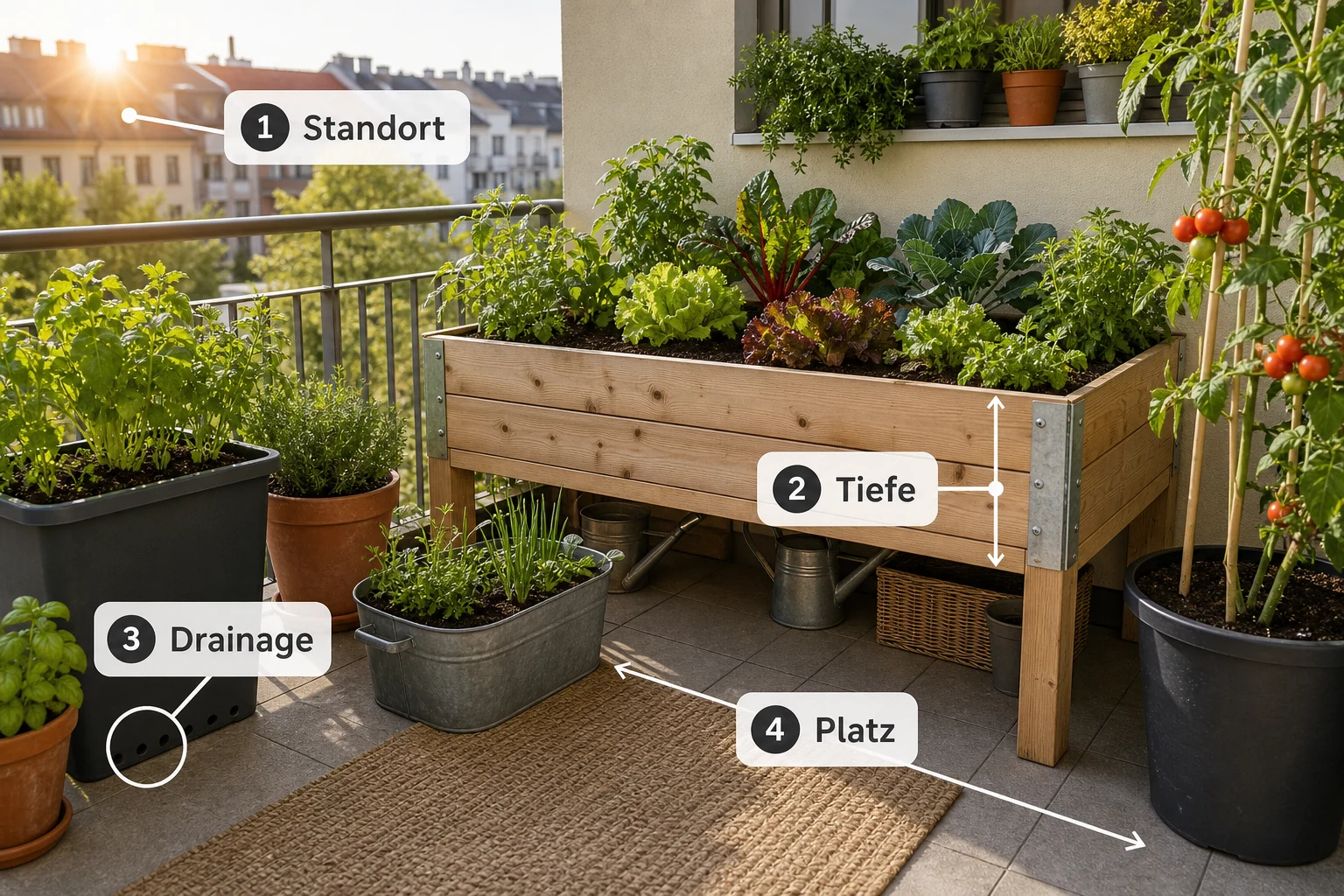 Infografik: Auswahlkriterien für Hochbeet & Container - Hochbeet Fruchtfolge Tabelle Beispiele: Tabelle, Beispiele und Tipps