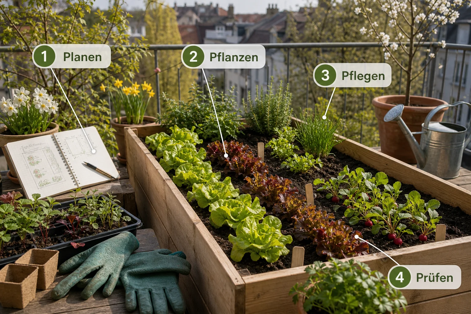 Infografik: Fazit und nächste Schritte - Hochbeet Frühling Bepflanzen Zeitplan: Anleitung, Tipps und häufige Fehler