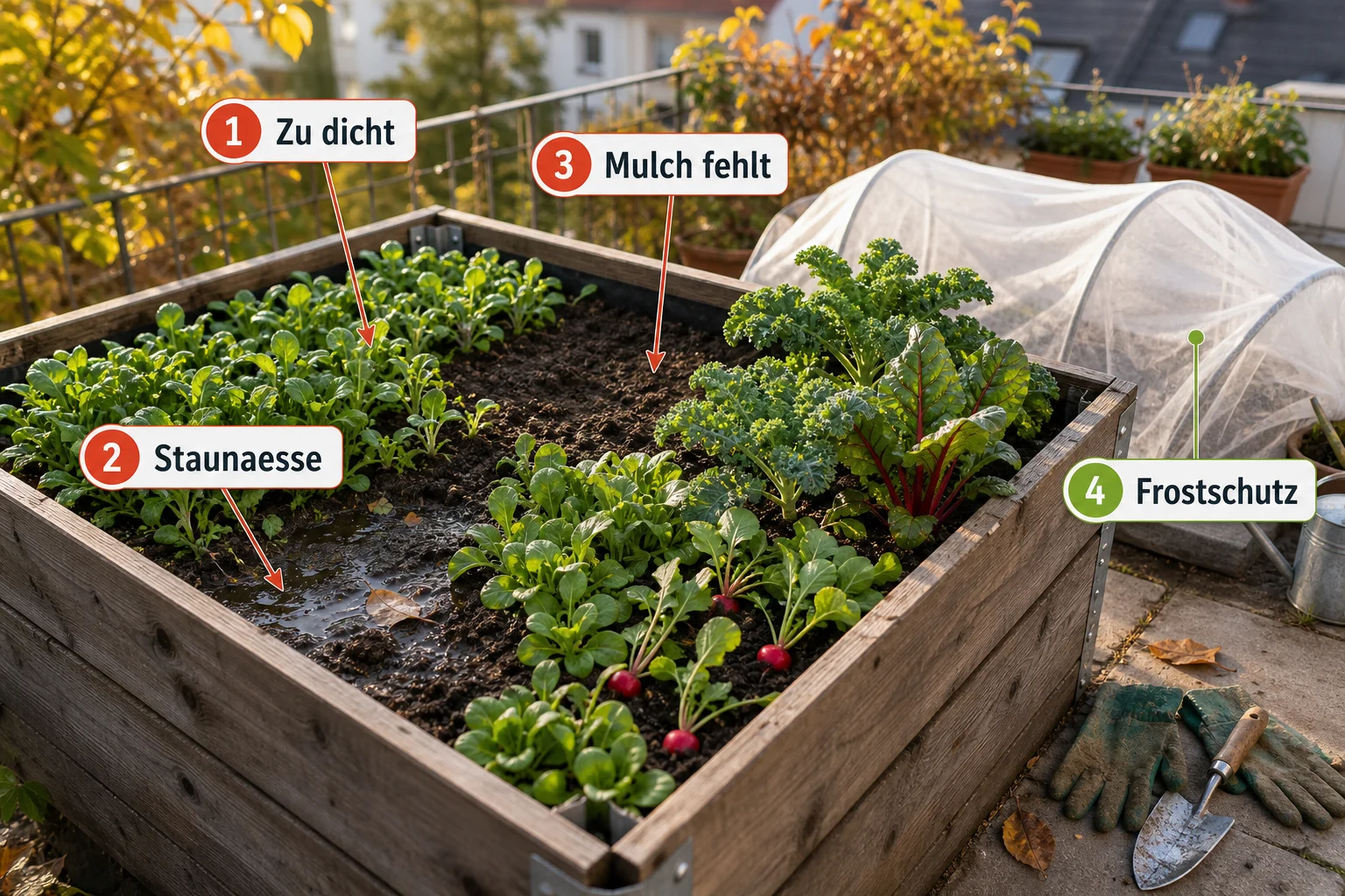 Infografik: Häufige Fehler und wie Sie sie vermeiden - Hochbeet Herbst Bepflanzen Wintergemüse: Anleitung, Tipps und häufige Fehler