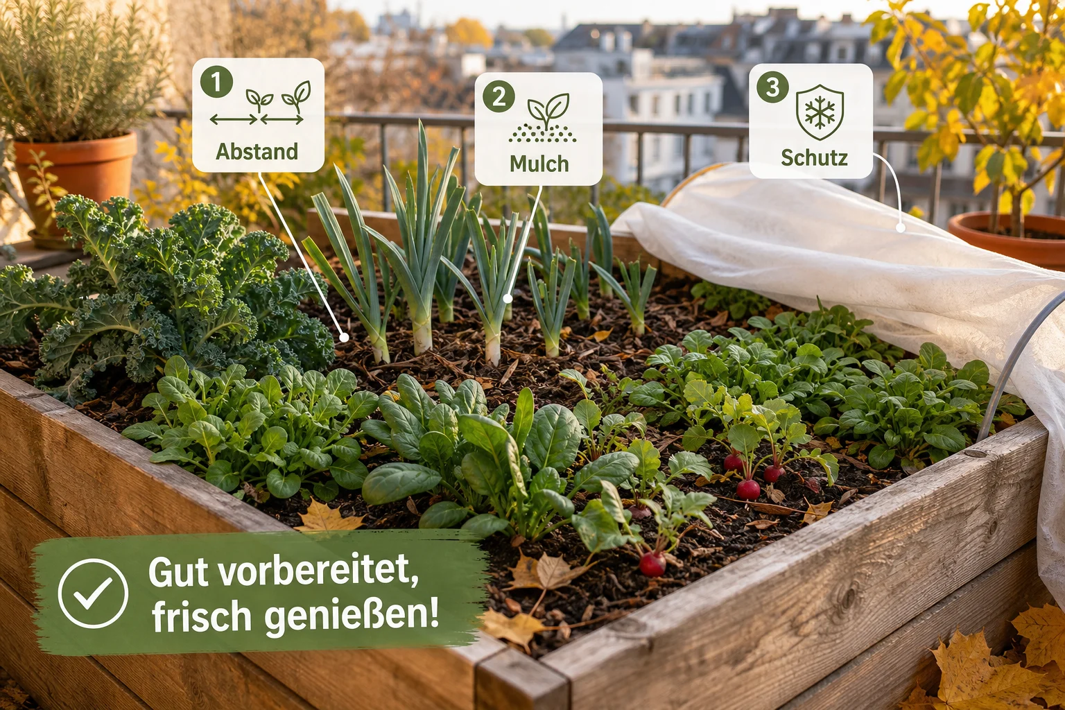 Infografik: Fazit - Hochbeet Herbst Bepflanzen Wintergemüse: Anleitung, Tipps und häufige Fehler