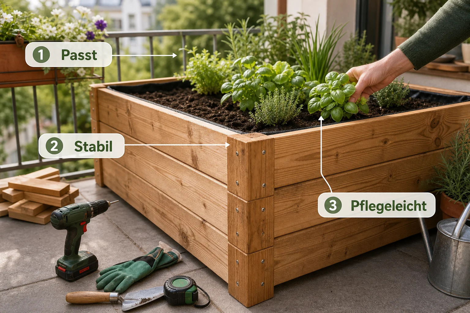 Infografik: Fazit - Hochbeet Selber Bauen Holz Anleitung: Schritt-für-Schritt erklärt