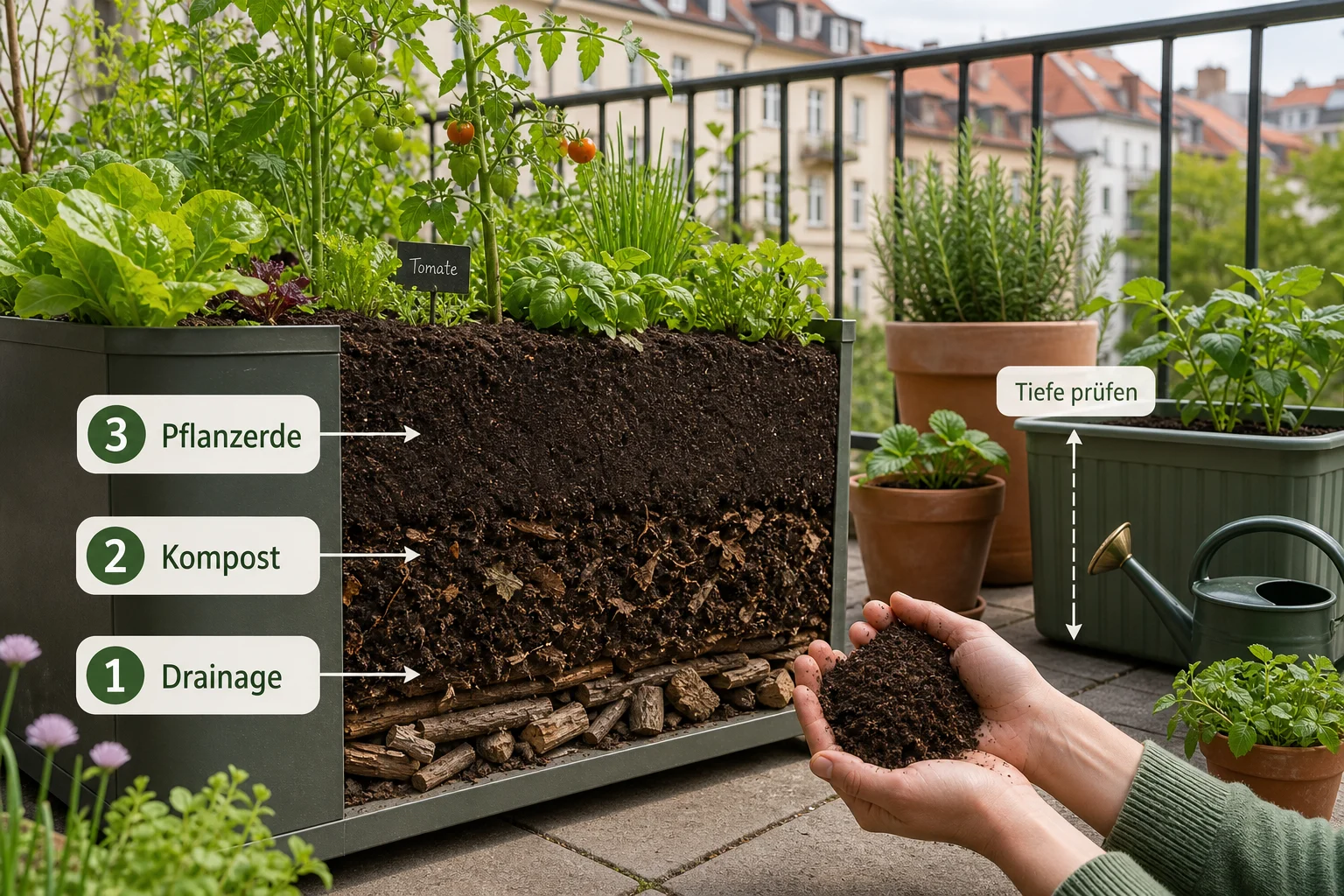 Infografik: Auswahlkriterien für Hochbeet & Container - Hochbeet Welche Erde Verwenden Schichten: Anleitung, Tipps und häufige Fehler