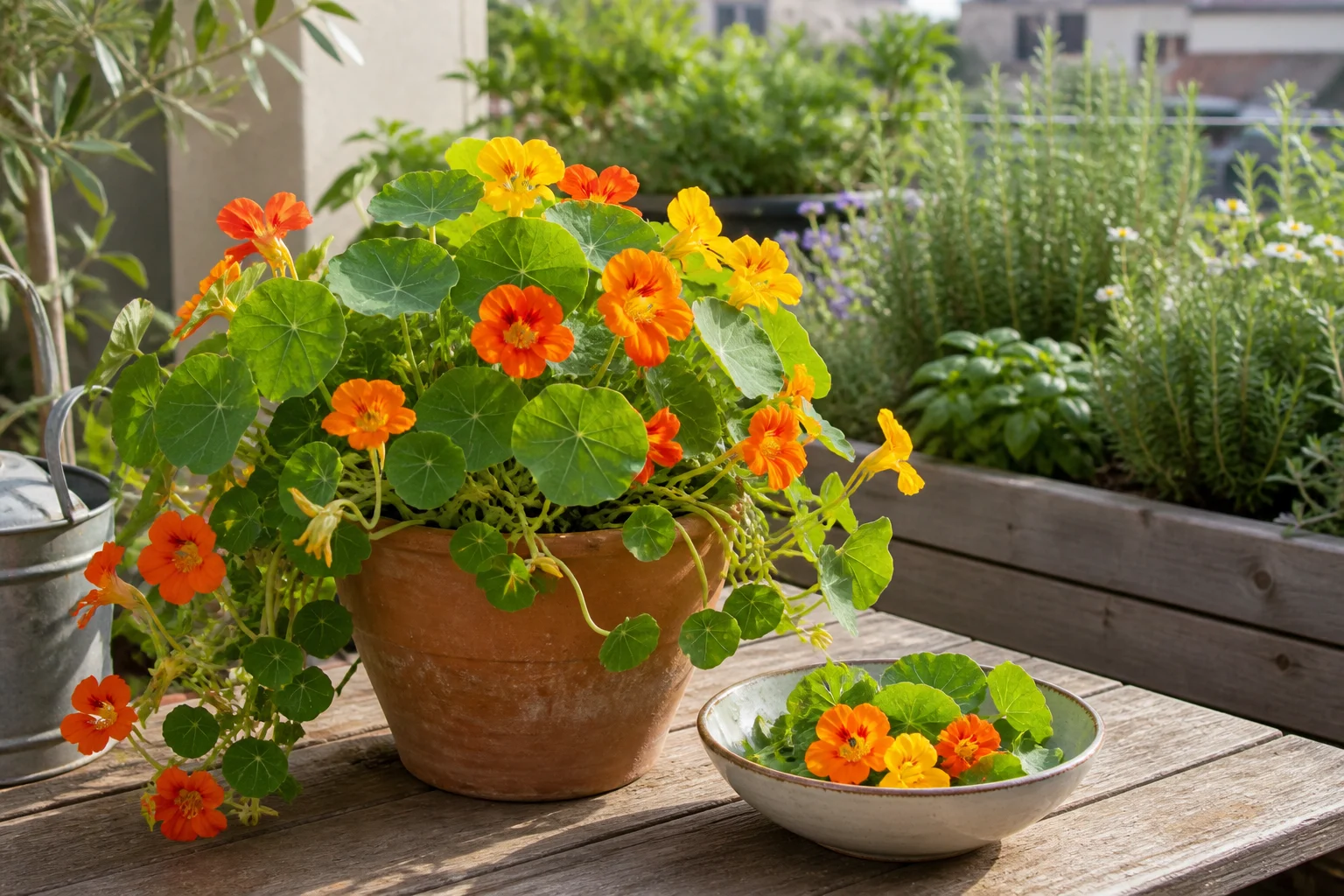 Kapuzinerkresse anbauen: essbares Heilkraut im Garten und auf dem Balkon