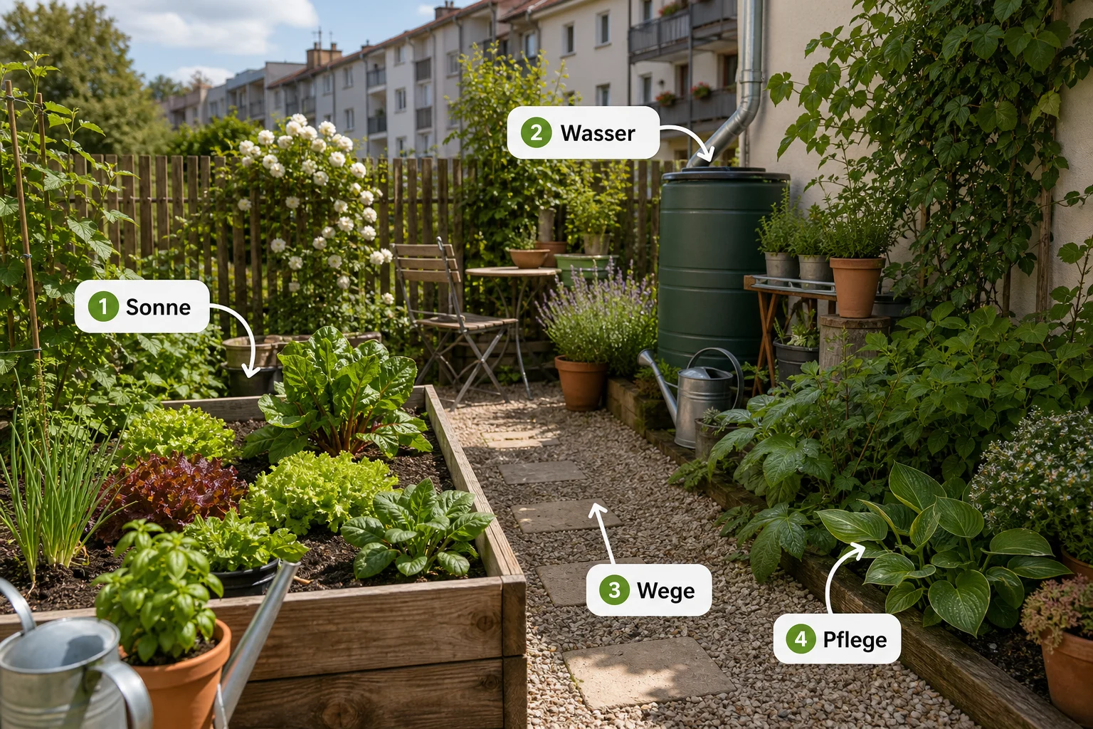 Infografik: Auswahlkriterien für Stadtgarten - Kleingarten Gestalten Ideen Anfänger: Anleitung, Tipps und häufige Fehler