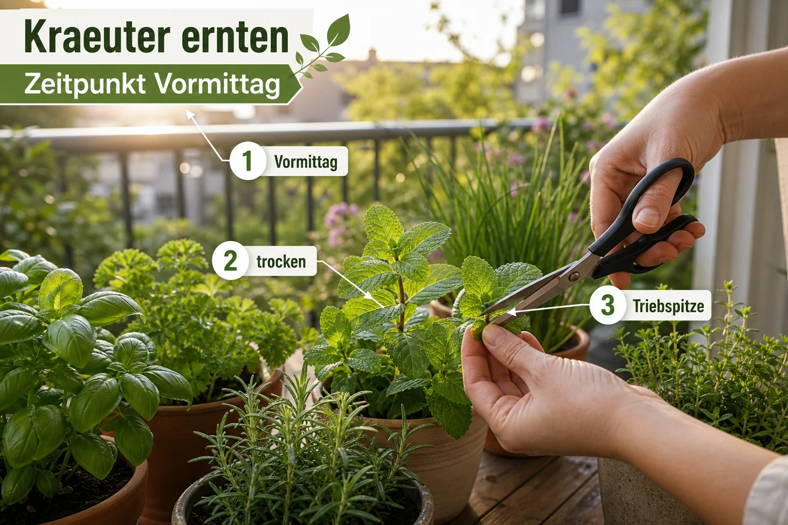 Infografik: Einführung: Was Sie zu kräuter ernten zeitpunkt vormittag wissen sollten - Kräuter Ernten Zeitpunkt Vormittag: Anleitung, Tipps und häufige Fehler