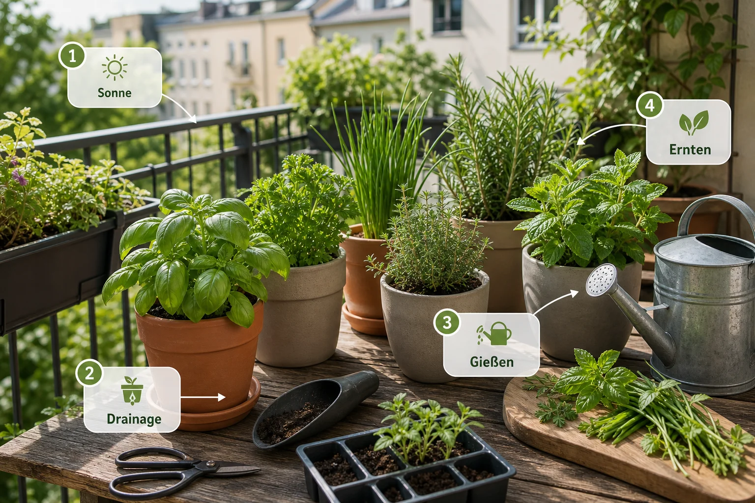 Infografik: Fazit - Kräutergarten Anlegen Anfänger Balkon: Anleitung, Tipps und häufige Fehler