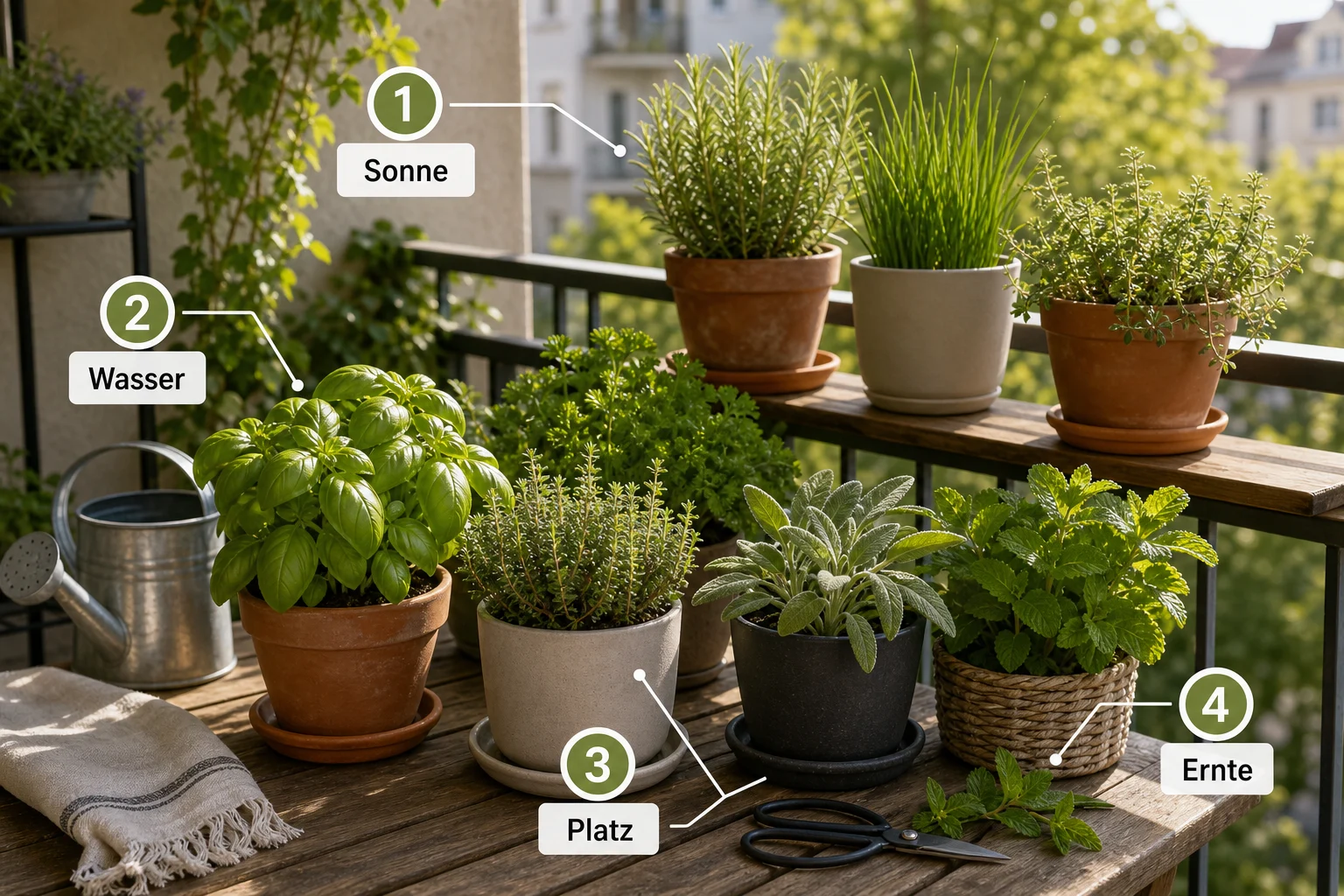 Infografik: Auswahlkriterien für Küchenkräuter - Kräutergarten Balkon Welche Kräuter: Anleitung, Tipps und häufige Fehler