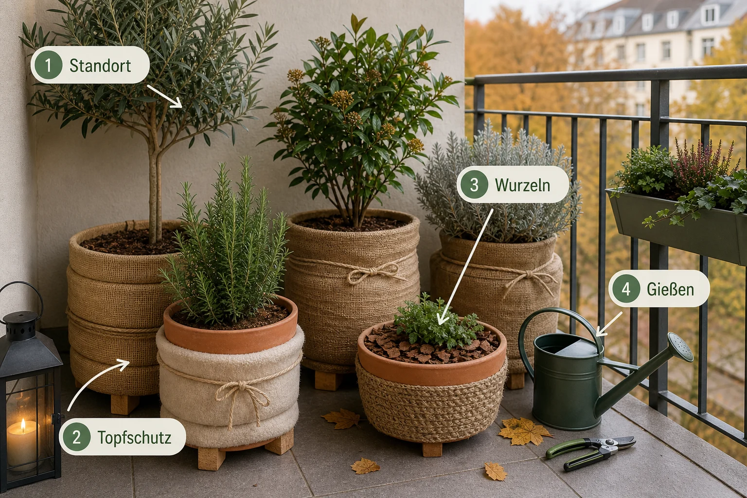 Infografik: Fazit - Kübelpflanzen Balkon Winterfest Machen: Anleitung, Tipps und häufige Fehler