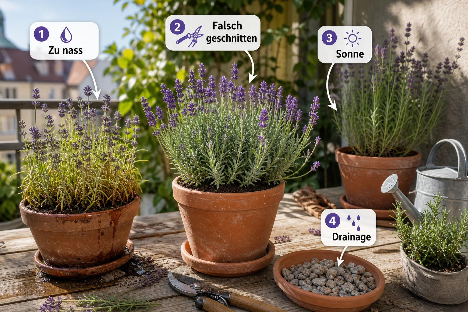 Infografik: Häufige Fehler und wie Sie sie vermeiden - Lavendel Pflege Schneiden Standort: Anleitung, Tipps und häufige Fehler