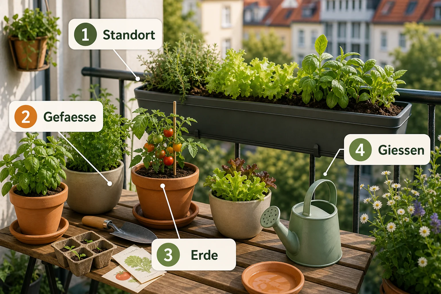 Infografik: Praktische Checkliste - Micro Gardening Balkon Anfänger: Anleitung, Tipps und häufige Fehler