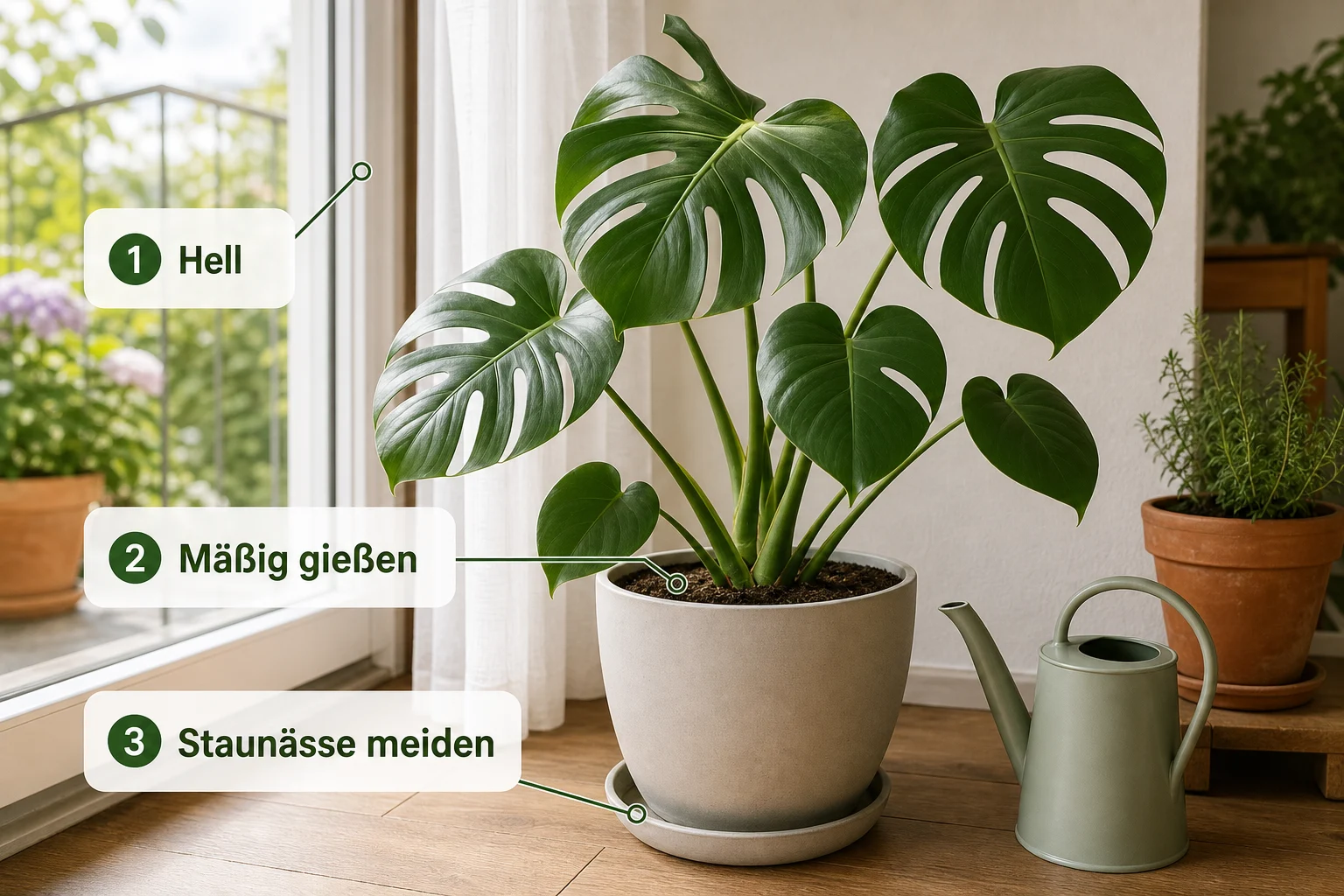 Infografik: Einführung: Was Sie zu monstera pflege standort gießen tipps wissen sollten - Monstera Pflege Standort Gießen Tipps: Anleitung, Tipps und häufige Fehler