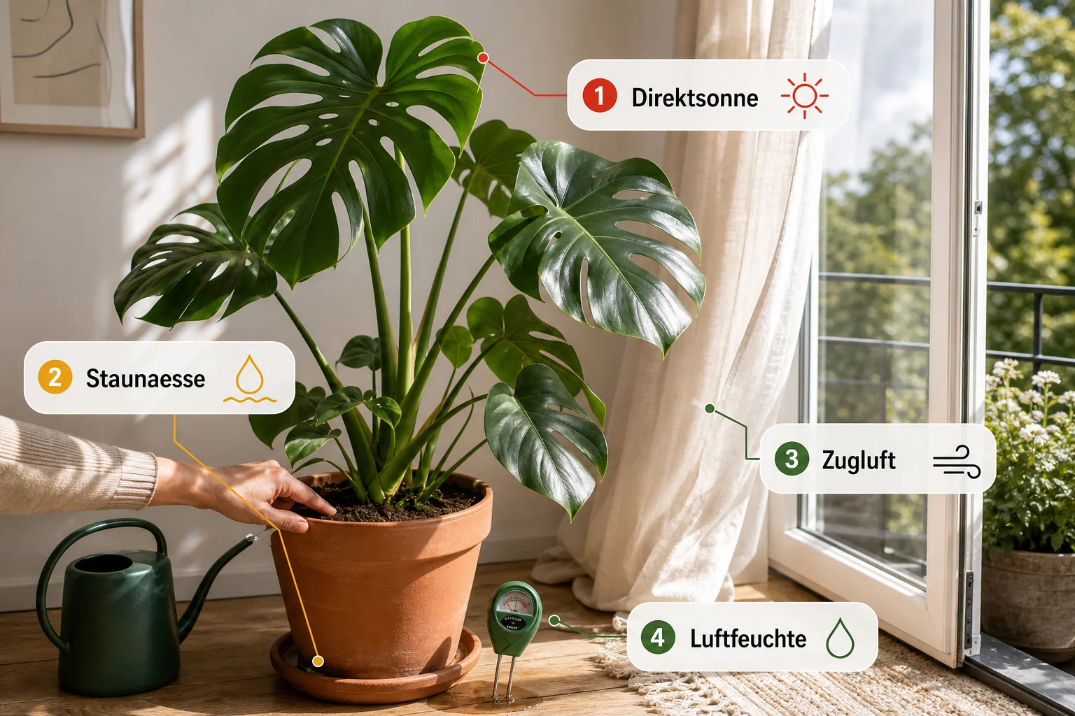 Infografik: Häufige Fehler und wie Sie sie vermeiden - Monstera Pflege Standort Gießen Tipps: Anleitung, Tipps und häufige Fehler