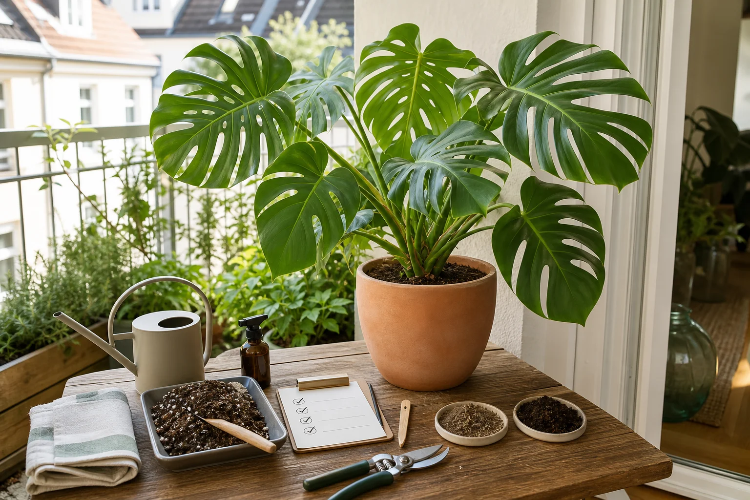 Foto: Praktische Umsetzung - Monstera pflege standort gießen tipps Ratgeber