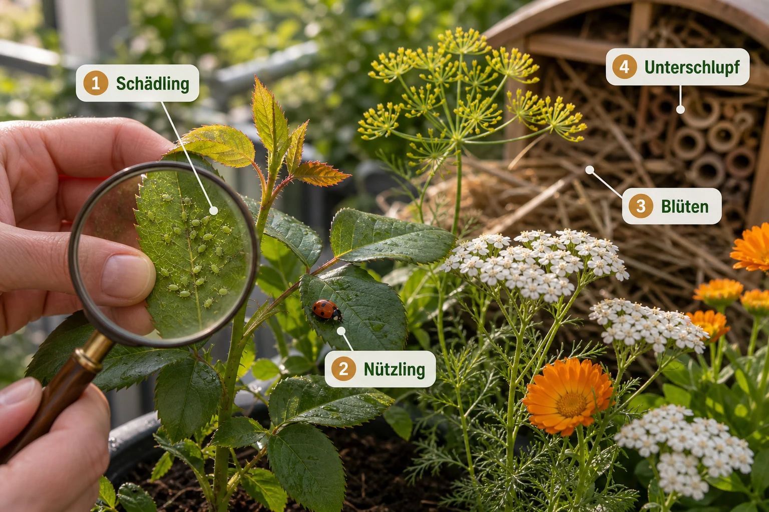 Infografik: Auswahlkriterien für Natürliche Bekämpfung - Nützlinge Garten Ansiedeln Liste: Anleitung, Tipps und häufige Fehler