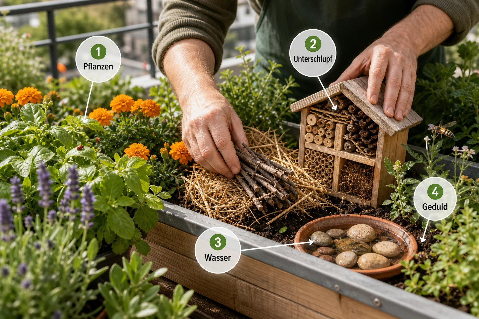 Infografik: Schritt-für-Schritt-Anleitung - Nützlinge Garten Ansiedeln Liste: Anleitung, Tipps und häufige Fehler
