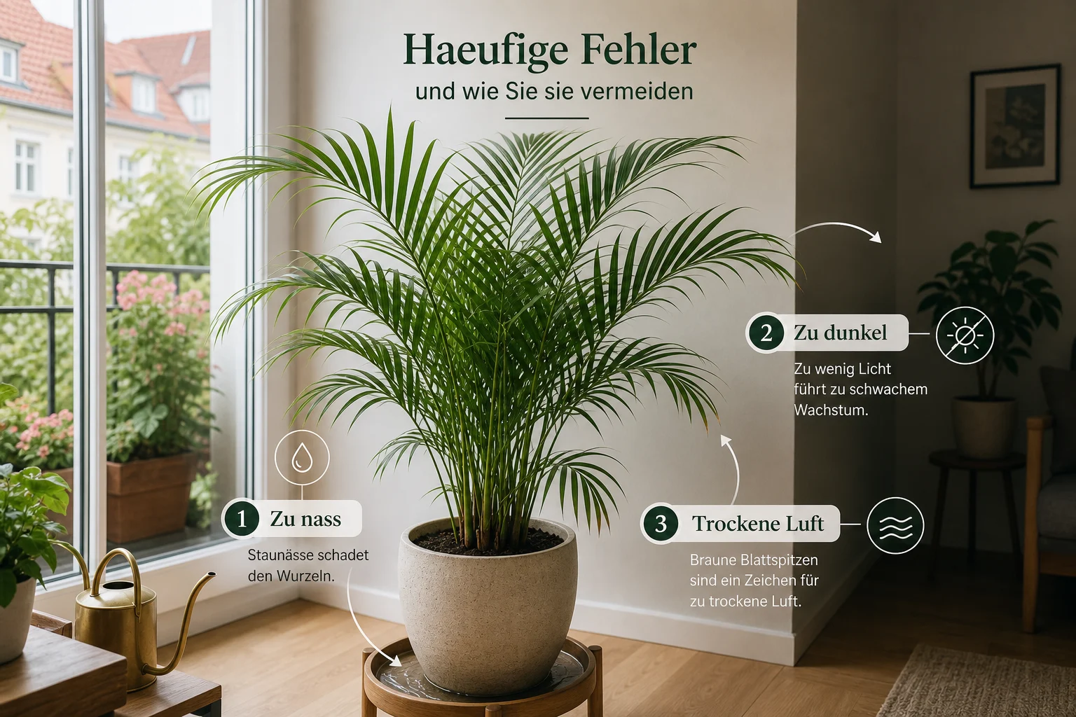 Infografik: Häufige Fehler und wie Sie sie vermeiden - Palmen Zimmer Pflege Arten Anfänger: Anleitung, Tipps und häufige Fehler