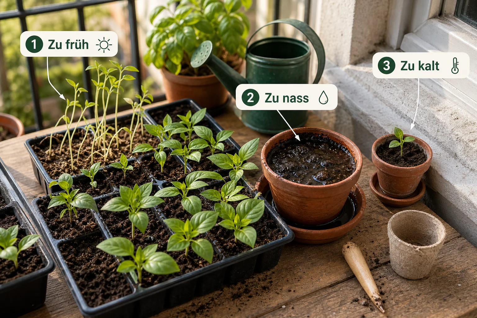 Erklärbild: Häufige Fehler und wie Sie sie vermeiden - Paprika Aussaat Zeitpunkt Anleitung: Schritt für Schritt erklärt