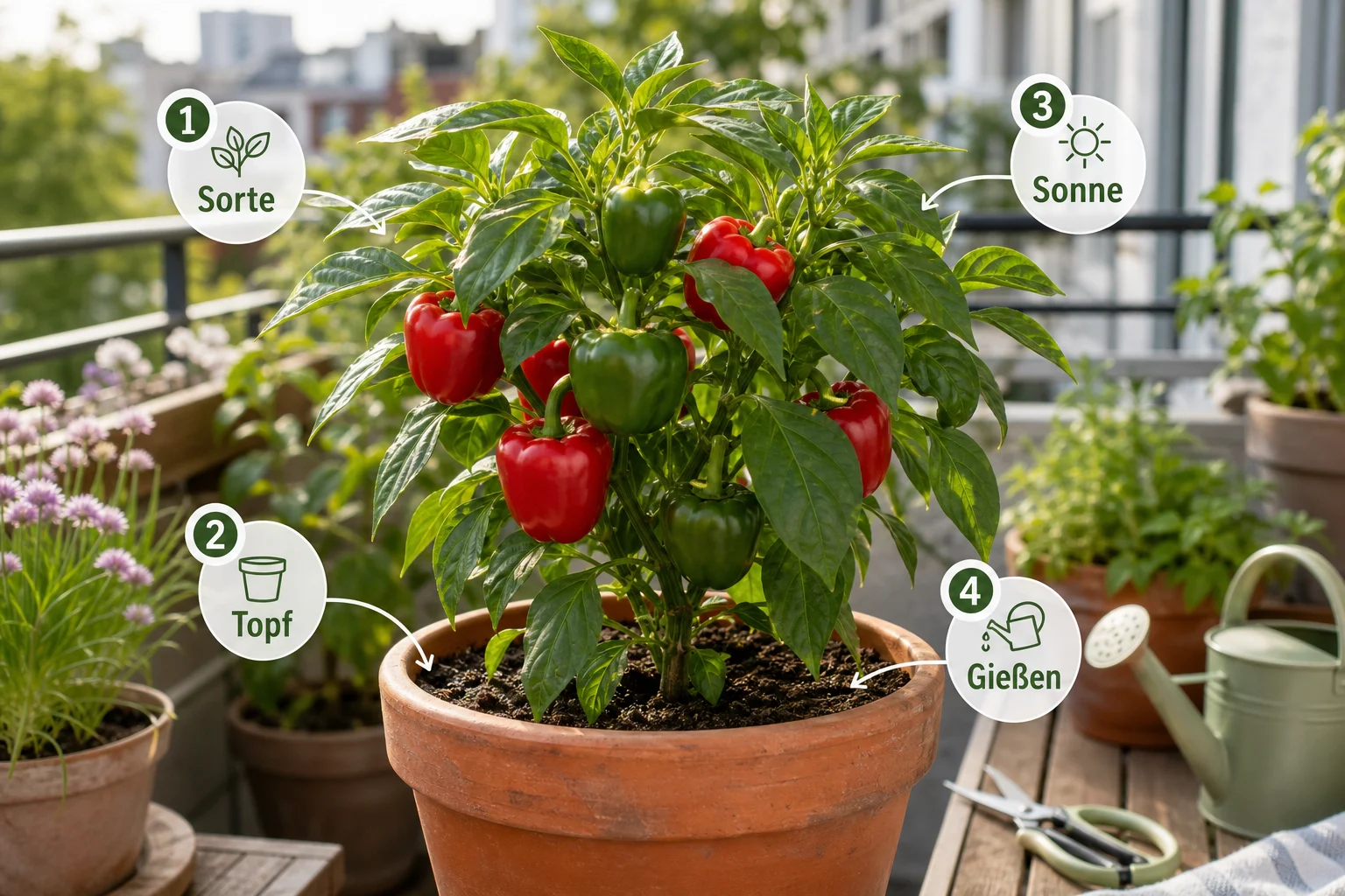 Infografik: Fazit - Paprika Balkon Anbauen Topf Sorte: Anleitung, Tipps und häufige Fehler