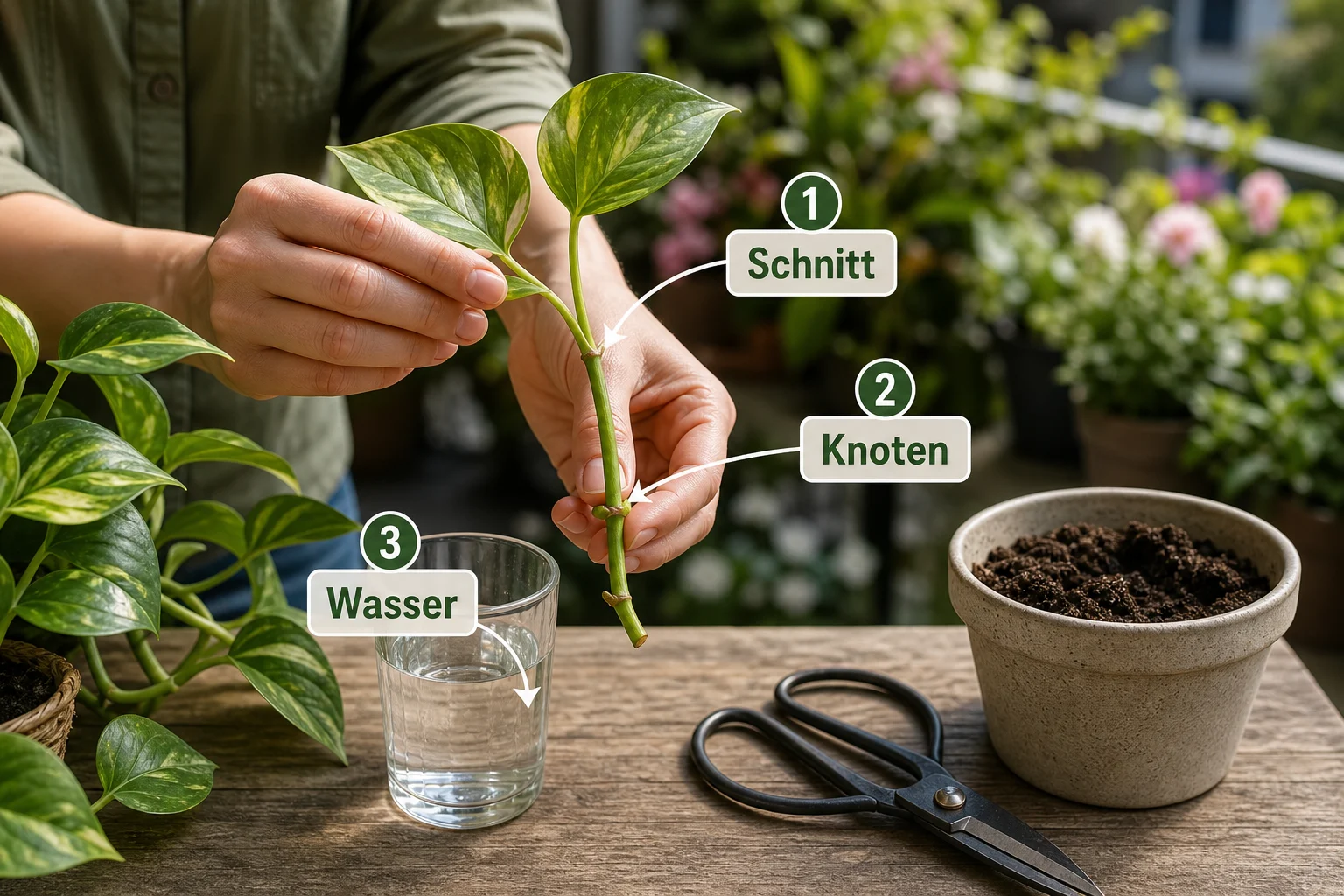 Erklärbild: Einführung: Was Sie zu pflanzen ableger ziehen anleitung wissen sollten - Pflanzen Ableger Ziehen Anleitung: Schritt-für-Schritt erklärt