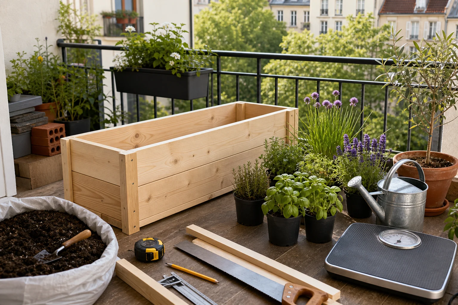 Foto: Was müssen Sie vor dem Bau eines Pflanzkastens für den Balkon entscheiden? - Pflanzkasten Selber Bauen Balkon: Anleitung, Tipps und häufige Fehler